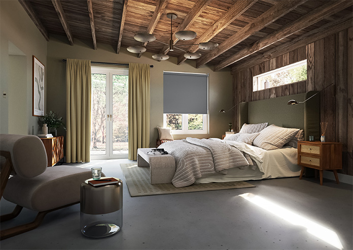 Rimini (FR Blackout), Lupa Grey - Twist&Fit Roller Blind - Image 7